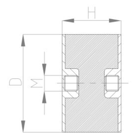 JNDE型<a href='http://m.jsintltrading.com' target='_blank'><u>橡膠減震器</u></a>結(jié)構(gòu)